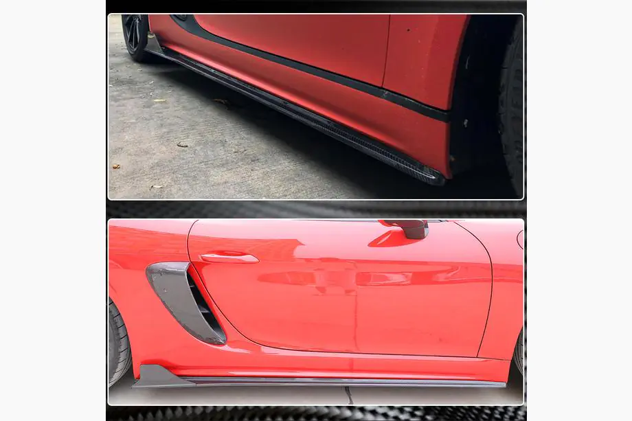 Porsche Boxster/Cayman 982 (718) 2016- Seitenschweller V1 (2016-2019, Carbon) Foto 5
