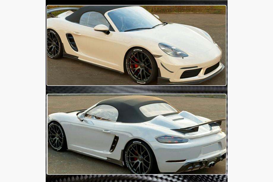 Porsche Boxster/Cayman 982 (718) 2016- Seitenschweller V2 (2016-2019, Carbon) Foto 3
