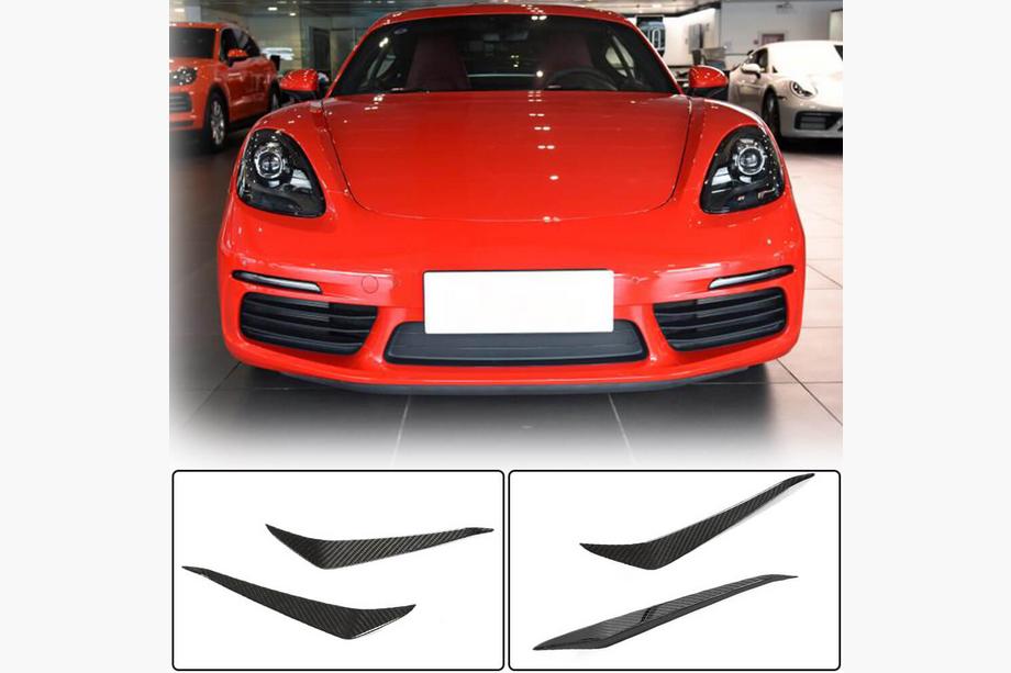 Porsche Boxster/Cayman 982 (718) 2016- Frontstoßstangenlippe (Carbon) Foto 1