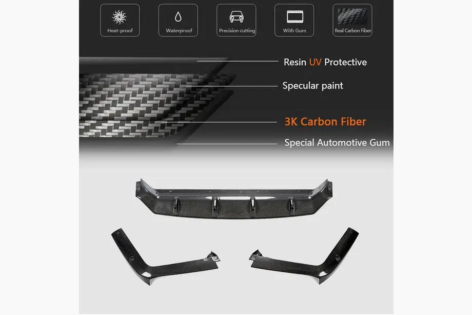 Porsche Cayenne 2018- Heckdiffusor für Heckstoßstange (2018-2023, Carbon) Foto 8