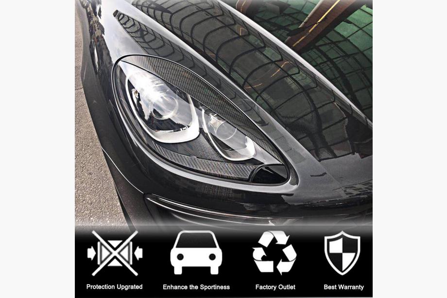 Porsche Macan 2014-2024 Scheinwerferblenden (2014-2018, Carbon) Foto 3