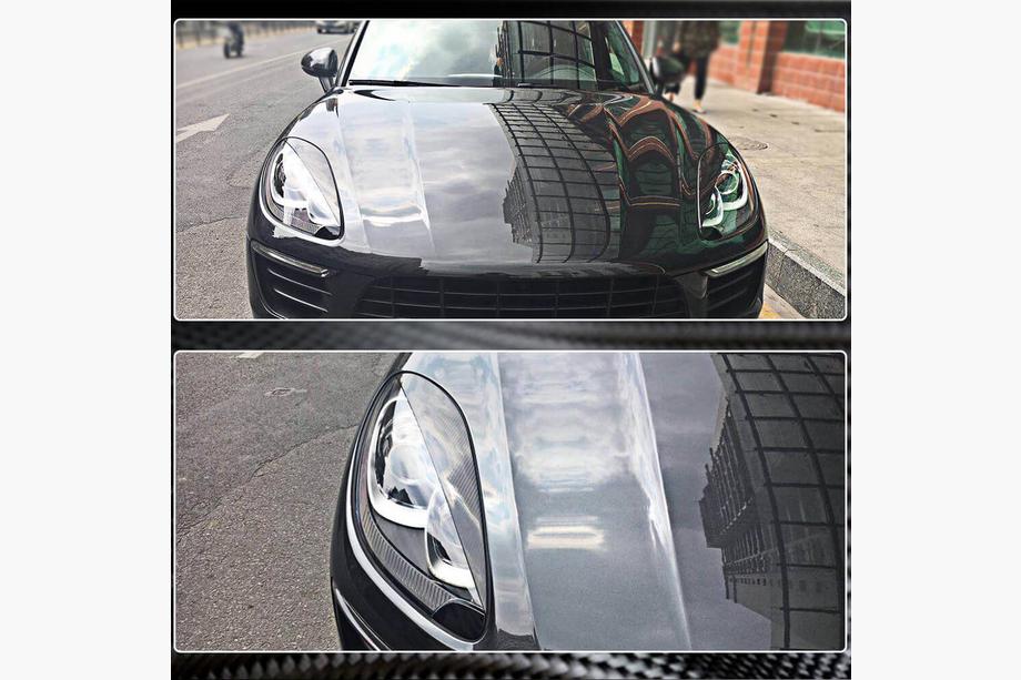 Porsche Macan 2014-2024 Scheinwerferblenden (2014-2018, Carbon) Foto 4