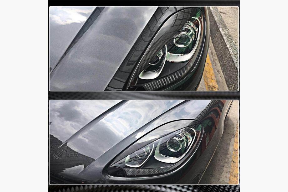 Porsche Macan 2014-2024 Scheinwerferblenden (2014-2018, Carbon) Foto 5