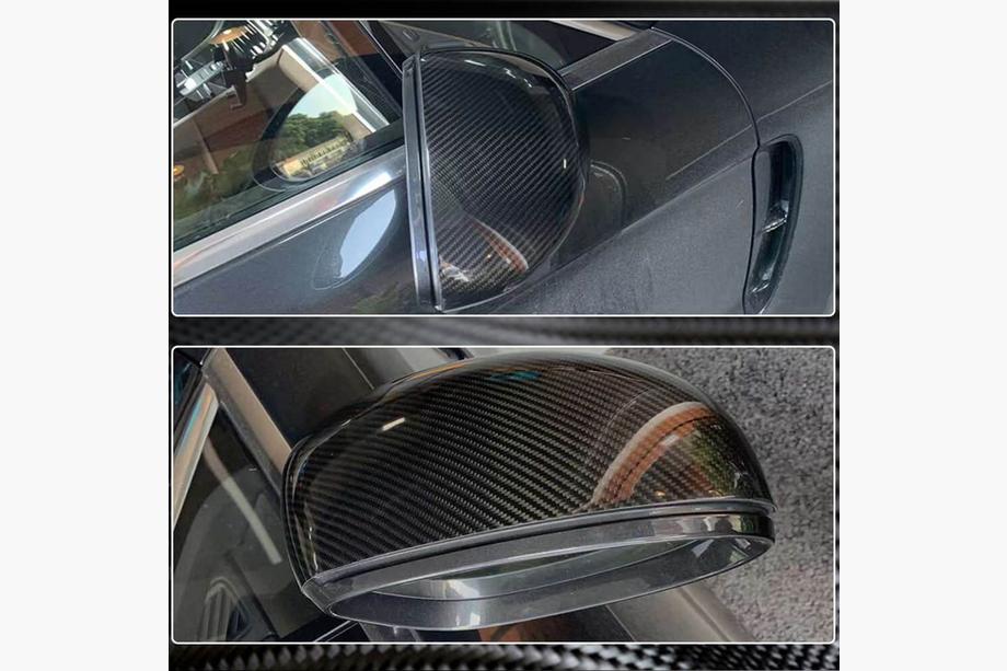 Porsche Panamera 2016-2023 Spiegelabdeckungen (2016-2020, Carbon) Foto 3