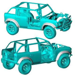 Kotflügelverbreiterungen (Carbon) Ford Bronco 2021- Foto 2