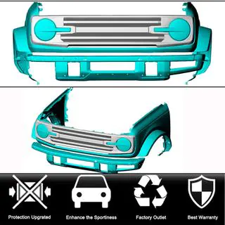 Kühlergrill V2 (Carbon) Ford Bronco 2021- Foto 2