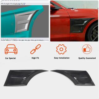 Kotflügelverkleidungen vorne (Carbon) Ford Mustang 2015-2023 Foto 2