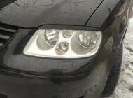 Volkswagen Caddy 2004-2010 Scheinwerferblenden (schwarz) Schwarz Matt Foto 1