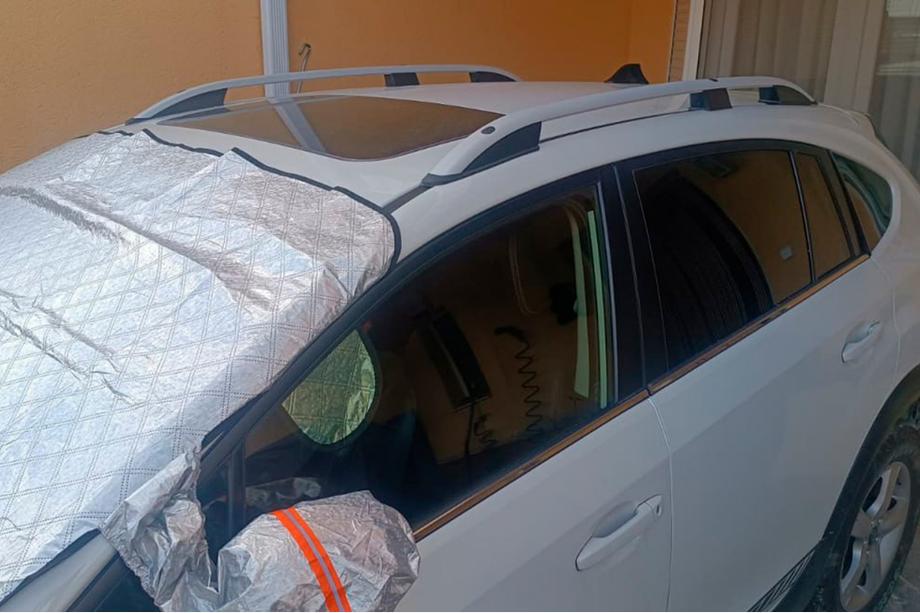 Subaru XV 2011-2017 Dachreling CROWN (grau matt) Image