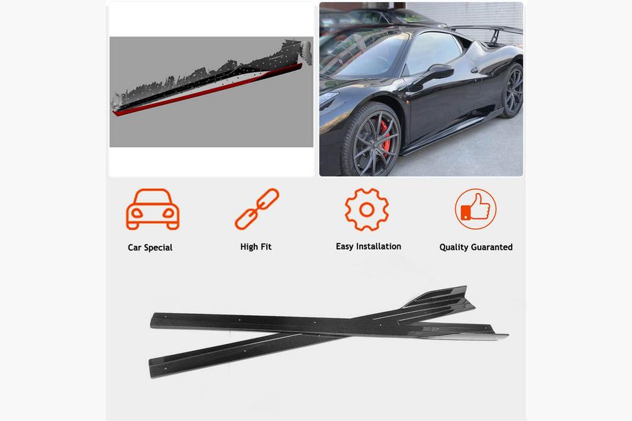 Ferrari 458 Italia 2009-2015 Seitenschweller (2011-2013, Carbon) Foto 2