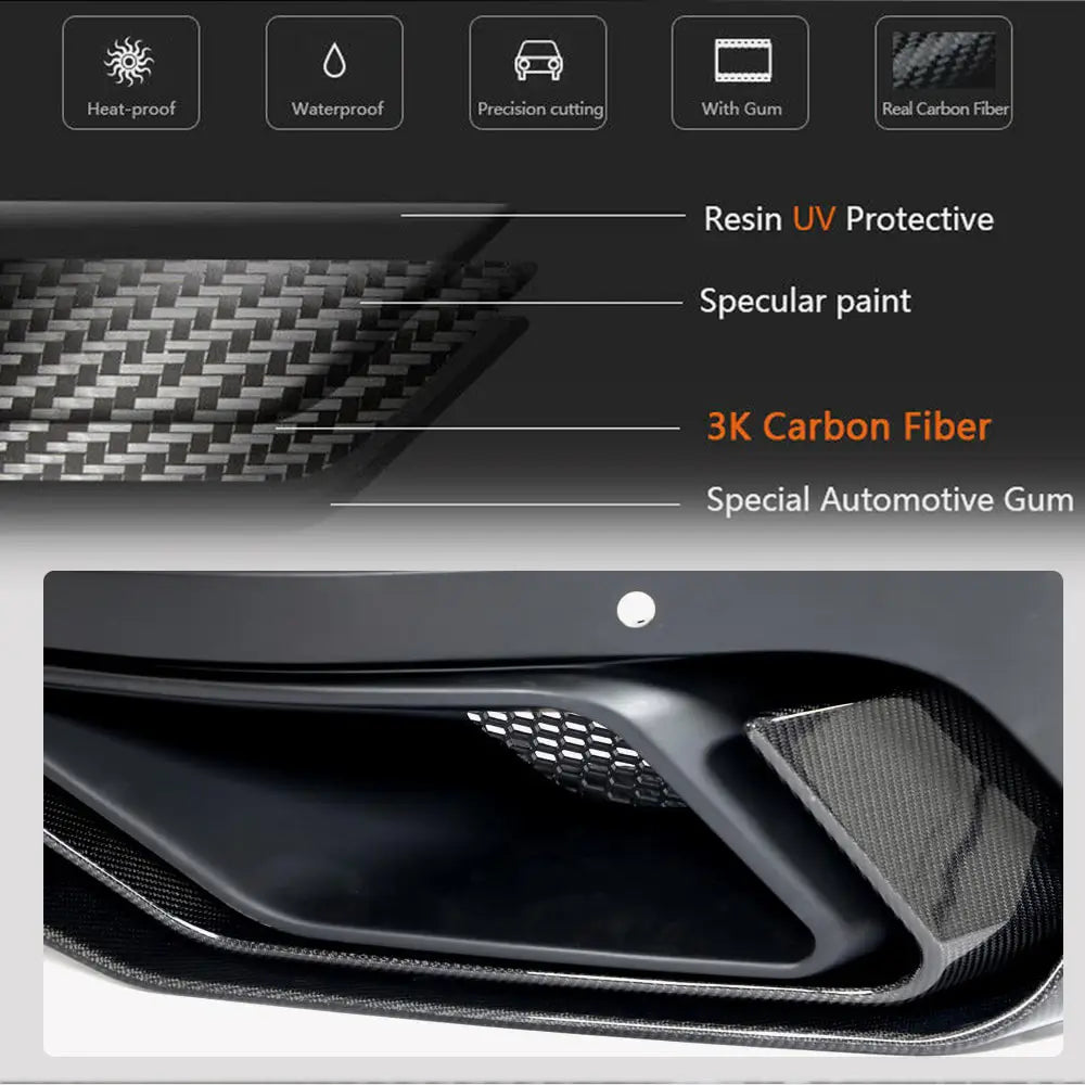 Heckdiffusor Stoßstange (2021-2024, Carbon) Foto 4