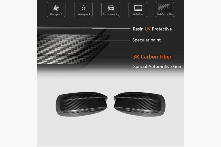 Dodge Charger 2010-2023 Carbon Spiegelabdeckungen Foto 5