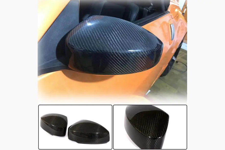 Nissan 350Z 2002-2009 Spiegelabdeckungen (2003-2006, Carbon) Foto 2