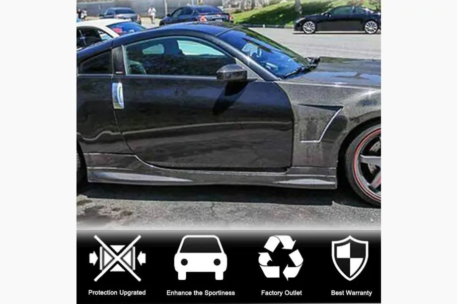 Nissan 350Z 2002-2009 Spiegelabdeckungen (2003-2006, Carbon) Foto 4