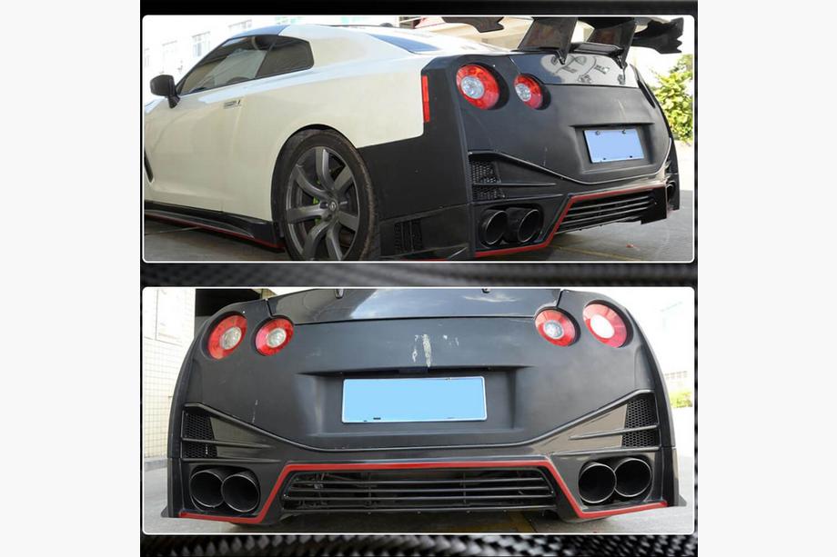 Nissan GT-R 2008-2025 Heckdiffusor Stoßstange (2009-2015, Carbon) Foto 4