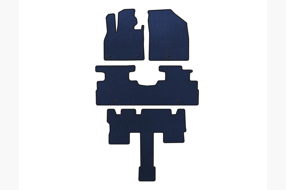 Hyundai Palisade 2018-2025 EVA Fußmatten (3 Reihen, 7-Sitzer, Blau) Image