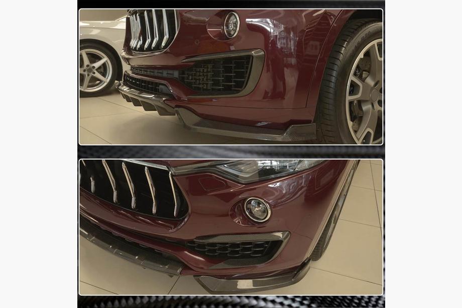 Maserati Levante 2016- Carbon Frontstoßstangen Abdeckungen (für Base/S) Foto 4