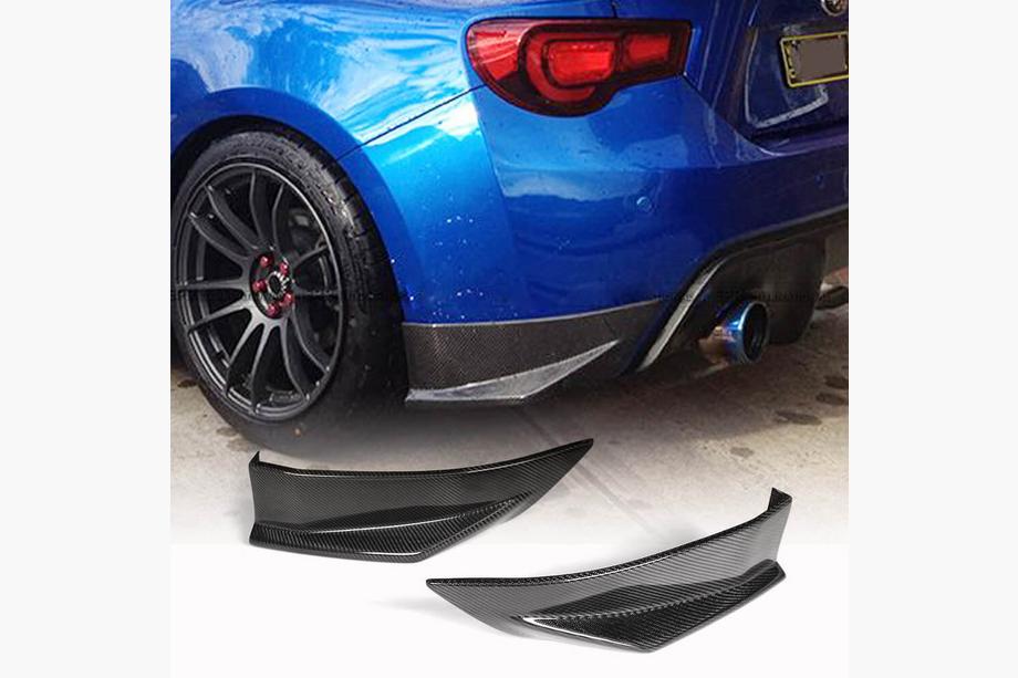 Subaru BRZ 2012-2021 Heckstoßstangen Abdeckungen V2 (Carbon) Foto 1