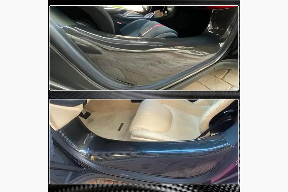 McLaren 540C/570S 2015-2020 Einstiegsleisten Abdeckungen (Carbon) Foto 4