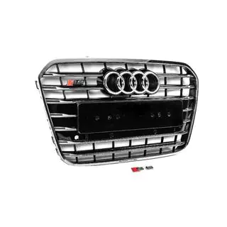 Frontgrill schwarz mit Chromrahmen S-Style (2011-2014) Foto 3