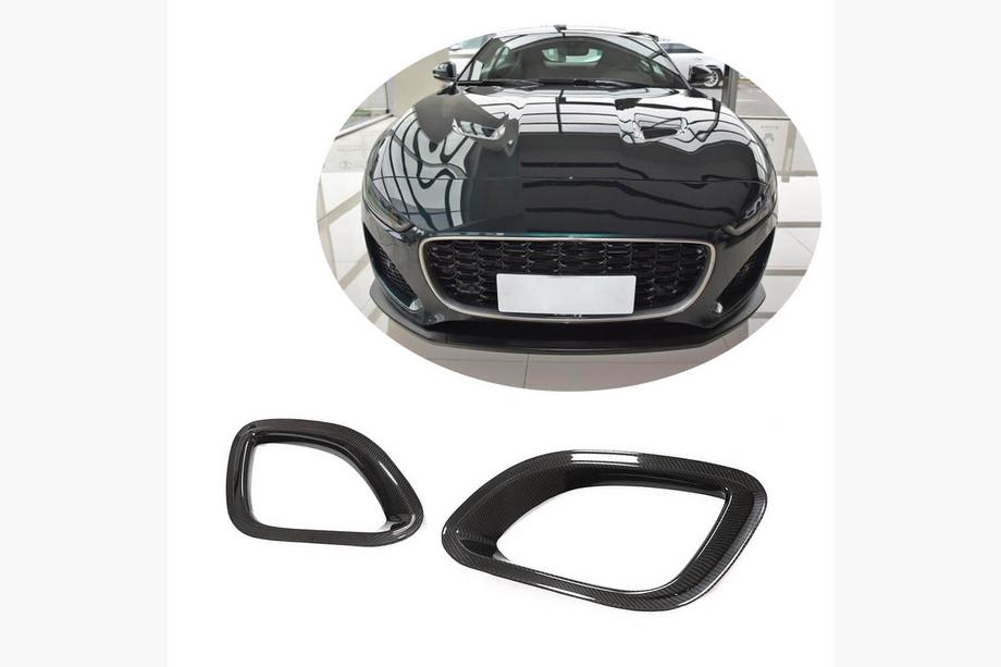 Jaguar F-Type 2013-2024 Carbon Frontstoßstangen Abdeckungen (für Base 2021+) Foto 1