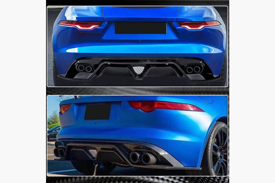 Jaguar F-Type 2013-2024 Heckdiffusor für Heckstoßstange (2013-2019, Carbon) Foto 4