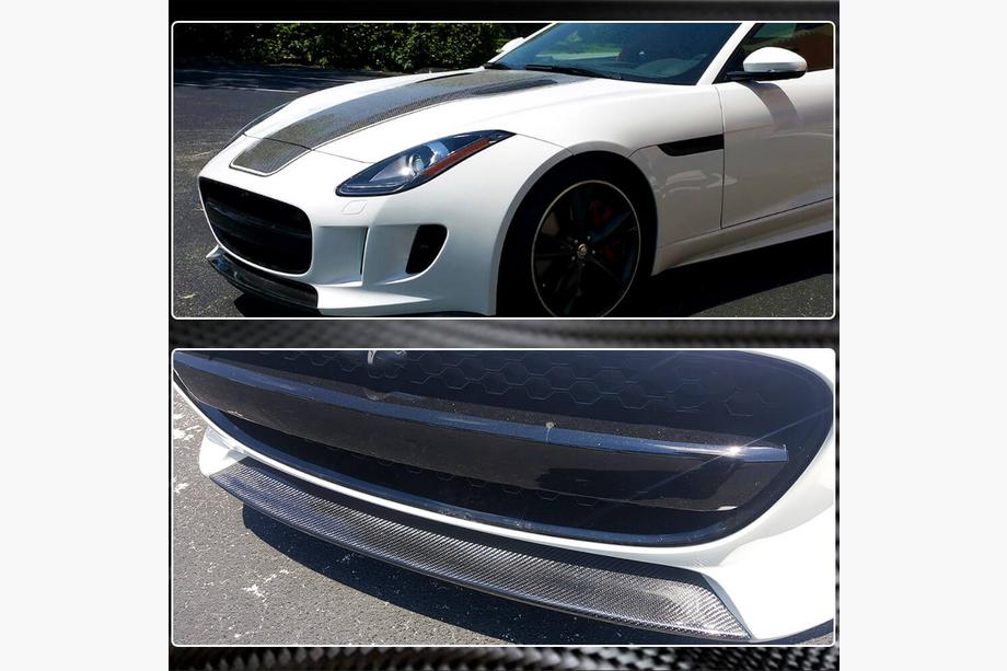 Jaguar Project 7 2013-2015 Frontstoßstange Lippe Aufsatz (2013-2015, Carbon) Foto 4