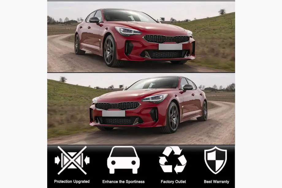 Kia Stinger 2017-2023 Stoßstangengrill (Carbon) Foto 2