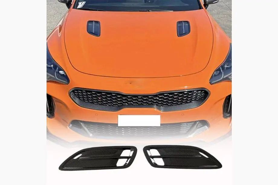 Kia Stinger 2017-2023 Motorhaubenabdeckung (Carbon) Image