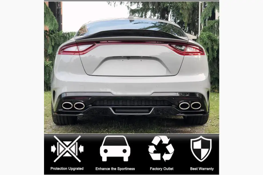 Kia Stinger 2017-2023 Spoiler V2 (Carbon) Foto 2