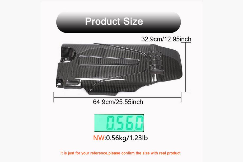Honda Civic Sedan X 2016-2021 Motorabdeckung (Carbon) Foto 5