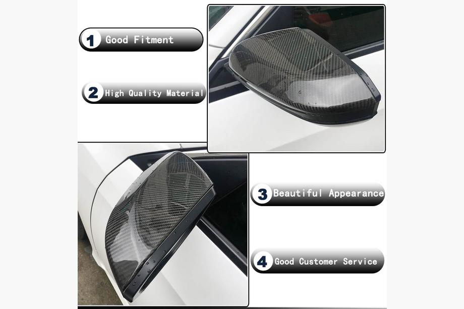 Honda Civic Sedan X 2016-2021 Spiegelkappen V1 (Carbon) Foto 3