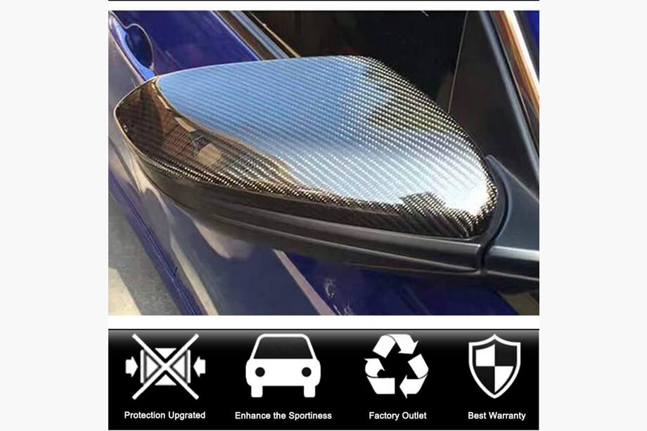 Honda Civic Sedan X 2016-2021 Spiegelkappen V3 (Carbon) Foto 2
