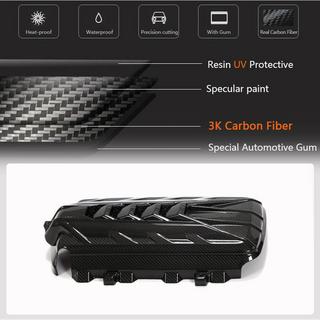Motorabdeckung (2019-2022, Carbon) Chevrolet Corvette C8 2019- Foto 4