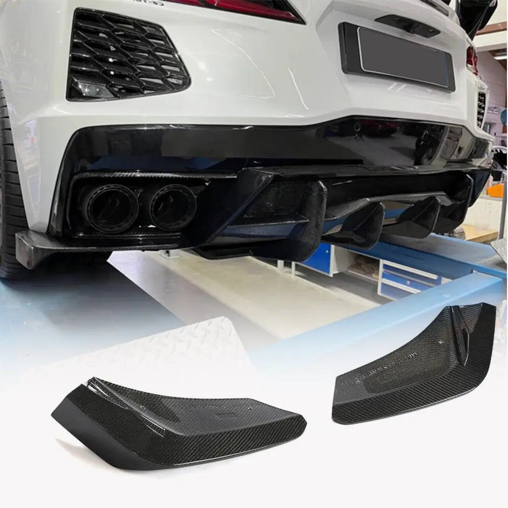 Heckstoßstangenabdeckung (2019-2022, Carbon) Foto 1