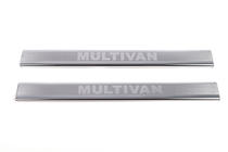 Volkswagen T4 Caravelle/Multivan 1990–2003 Einstiegsleisten Abdeckungen LASER (2 Stk, Edelstahl) Caravelle Foto 2