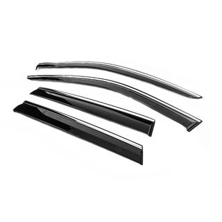 Windabweiser mit Chromleiste Niken Luxury (4 Stk) Jeep Grand Cherokee WK2 2010-2021 Foto 2