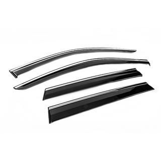 Windabweiser mit Chromleiste Niken Luxury (4 Stk) Jeep Grand Cherokee WK2 2010-2021 Foto 3