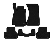 Audi A5 2016-2025 Textil-Fußmatten Deluxe V1 (Limousine, Schwarz) Foto 1