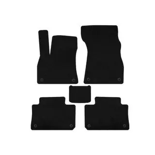 Textil Fußmatten Deluxe (Schwarz)