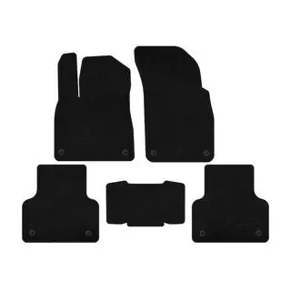 Textil Fußmatten Deluxe (Schwarz)