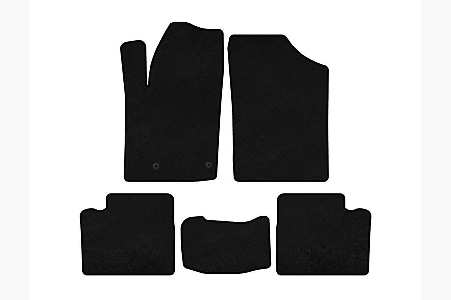 Citroen Berlingo 1996-2008 Textil Fußmatten Deluxe (Schwarz) Foto 1