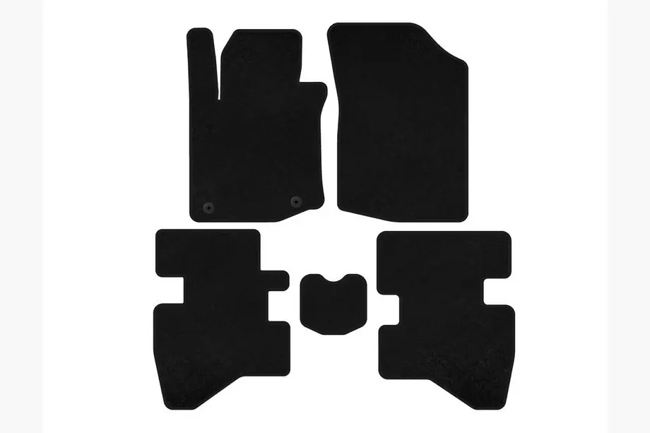Citroen C-1 2014-2021 Textil Fußmatten Deluxe (HB, Schwarz) Foto 1