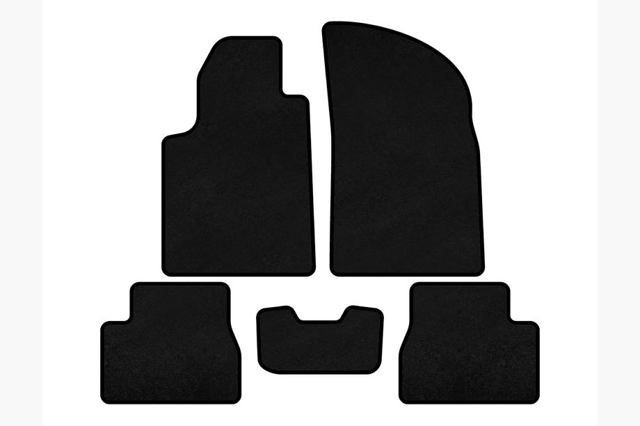 Citroen C-3 2002-2009 Textil Fußmatten Deluxe (Schwarz) Image