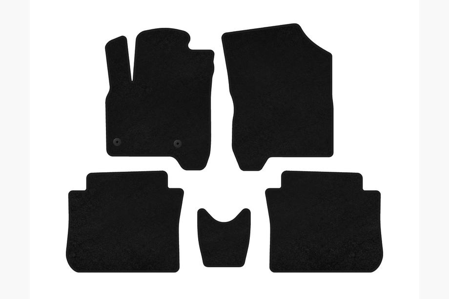 Citroen C-3 Picasso 2010-2017 Textil Fußmatten Deluxe (Schwarz) Foto 1