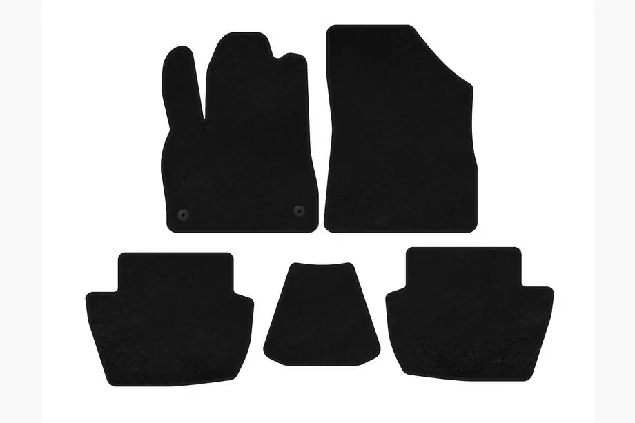 Citroen DS-5 2011-2015 Textil Fußmatten Deluxe (HB, Hybrid/Automatik, schwarz) Image