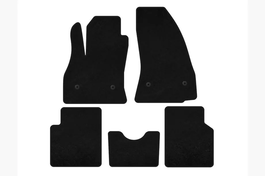 Fiat 500/500L 2013-2022 Textil-Fußmatten Deluxe (für 500L, Schwarz) Foto 1