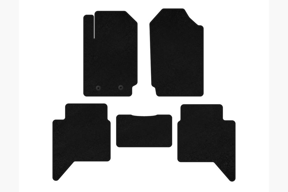 Ford Ranger 2011–2022 Textil Fußmatten Deluxe (Schwarz) Foto 1