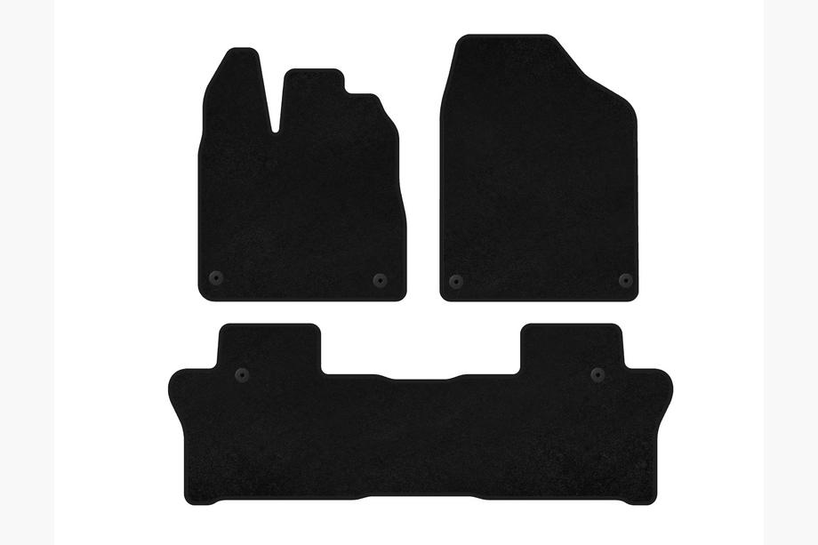 Honda Pilot 2015-2022 Textil Fußmatten Deluxe (2 Reihen, Schwarz) Foto 1