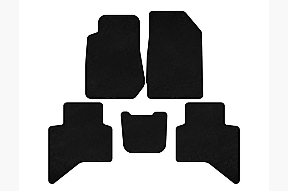Isuzu D-Max 2019- Textil Fußmatten Deluxe (Schwarz) Image